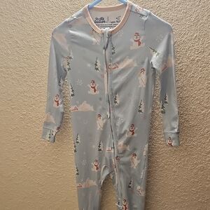 Copper Pearl Frosty Snowman Footie